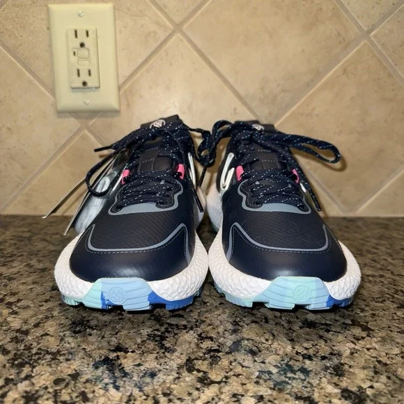 NWT GFORE MG4X2 Debossed Hybrid Golf Cross Trainer Skulls Womens 9 Twilight Blue - Picture 3 of 11